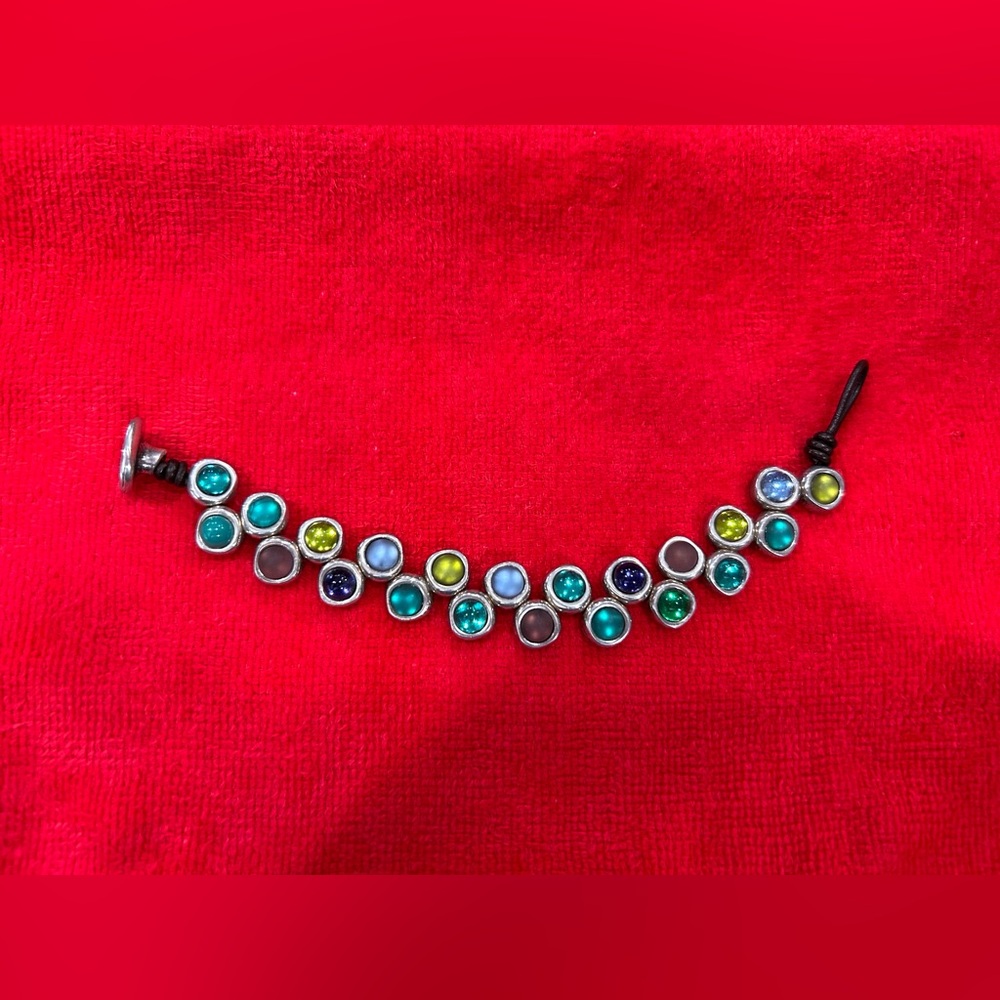 UNO de 50 Californication Multi-colored Murano Glass Bracelet - Picture 3 of 9
